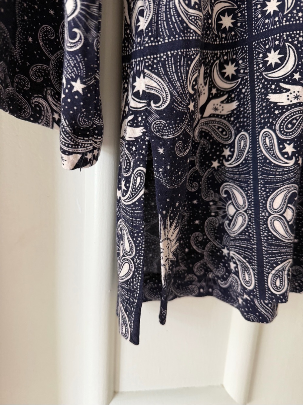 Johnny Was Runa Button Front Henley Tee - Picture 5 of 10